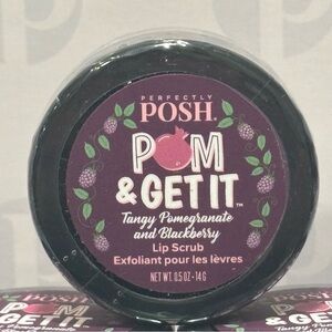 Perfectly Posh Pom & Get It Tangy Pomegranate and Blackberry Lip Scrub